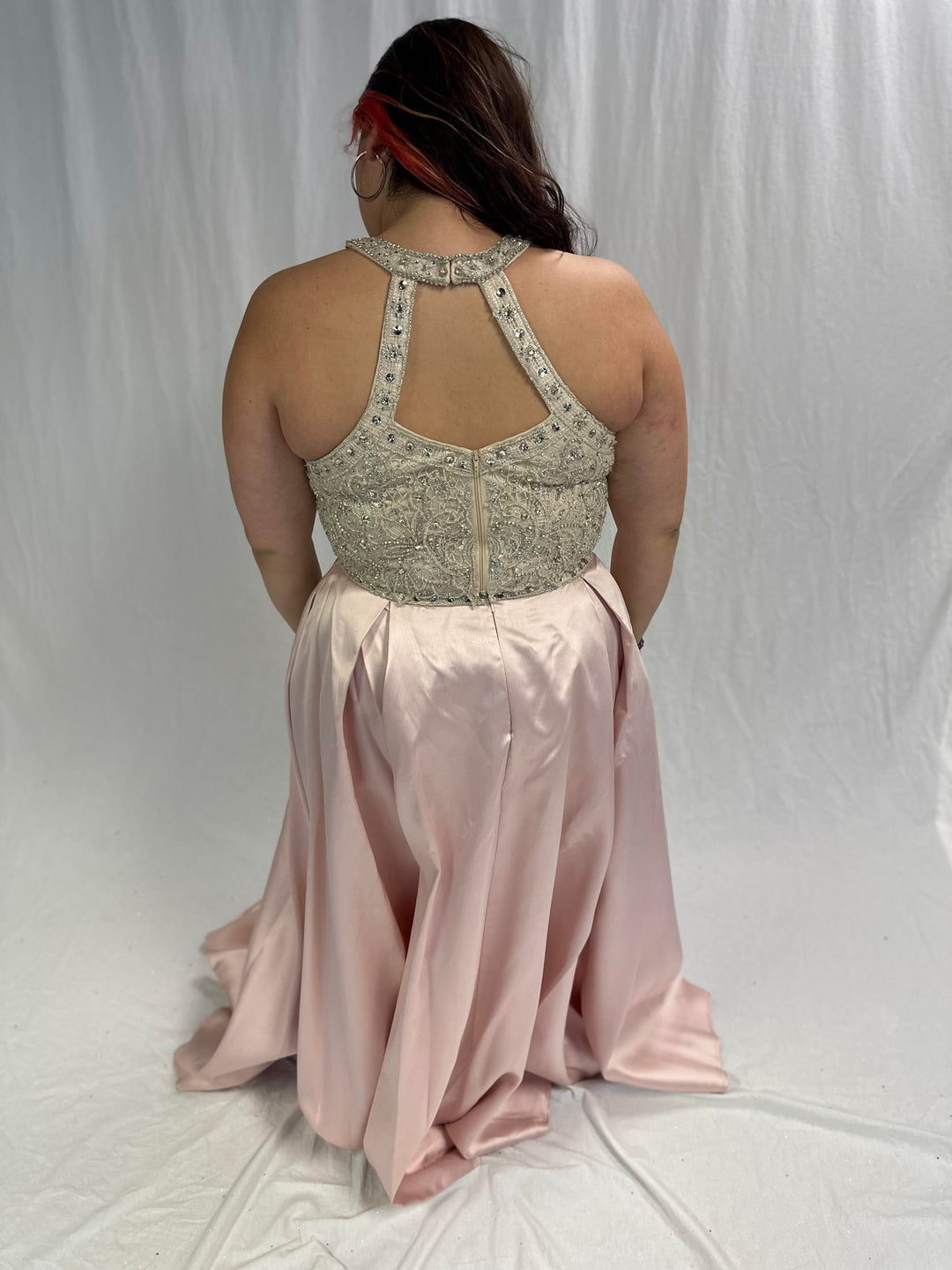 Blush two-piece Dress (SIZE 18)