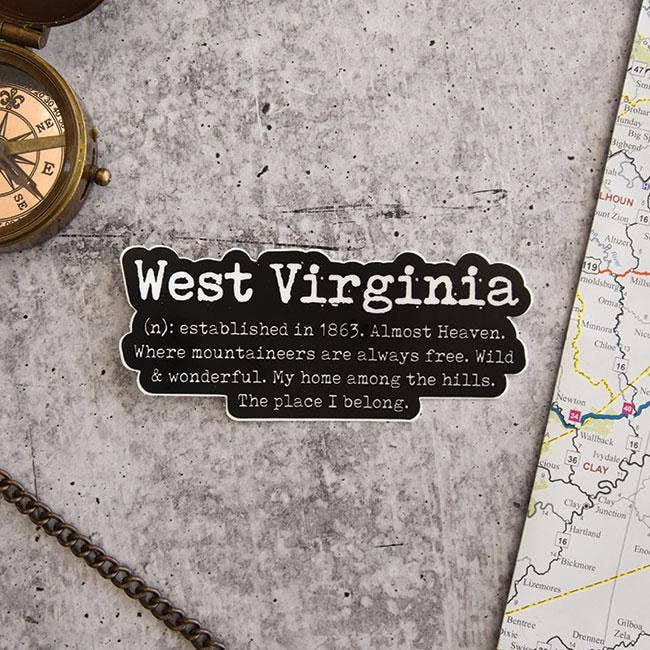 West Virginia Definition Sticker