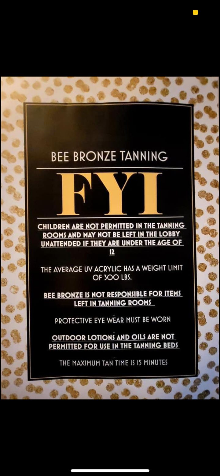BEE BRONZE TANNING SESSIONS - The Bee Boutiques